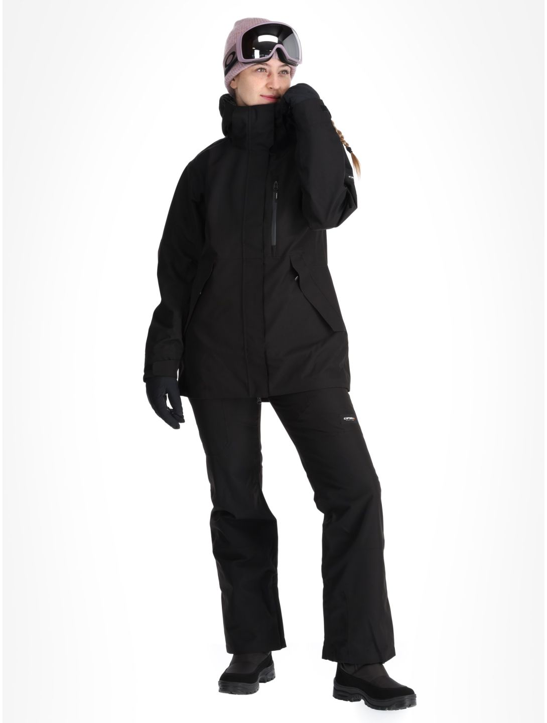 Icepeak, Cabot chaqueta de esquí hardshell mujeres Black negro 