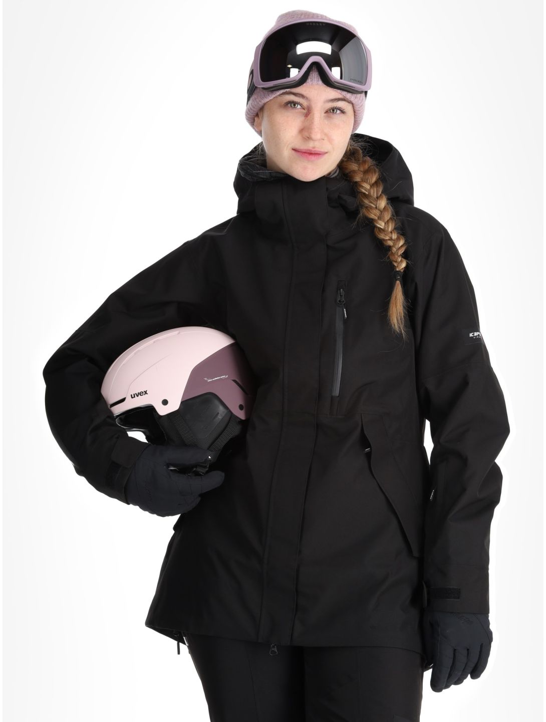 Icepeak, Cabot chaqueta de esquí hardshell mujeres Black negro 