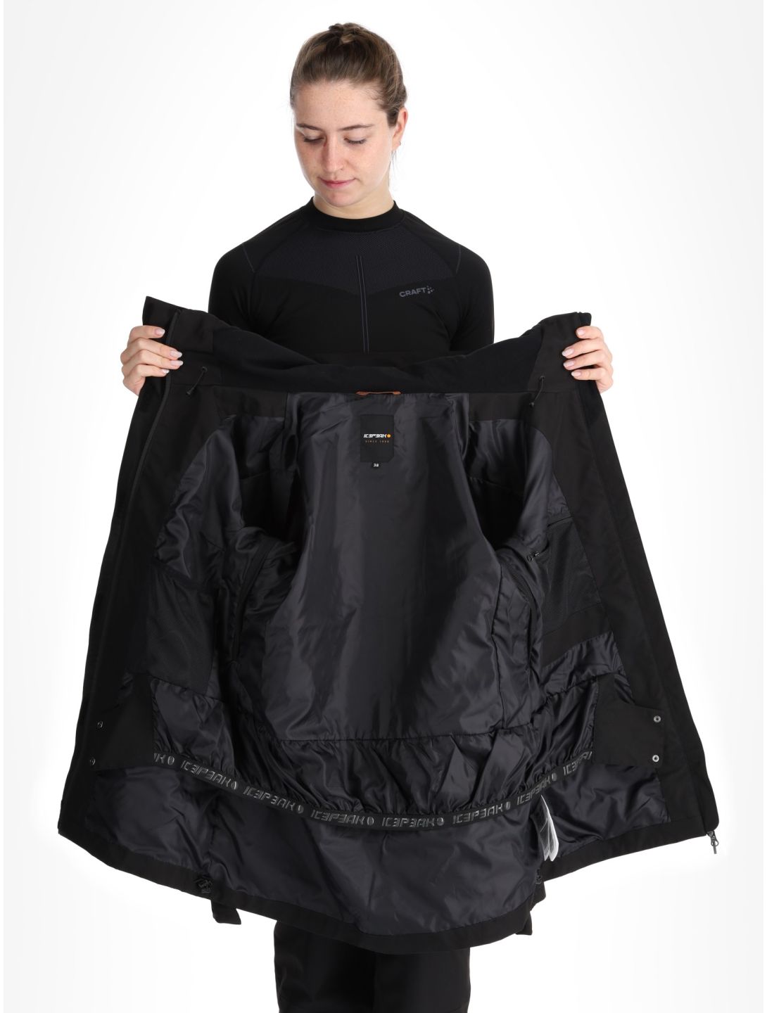 Icepeak, Cabot chaqueta de esquí hardshell mujeres Black negro 