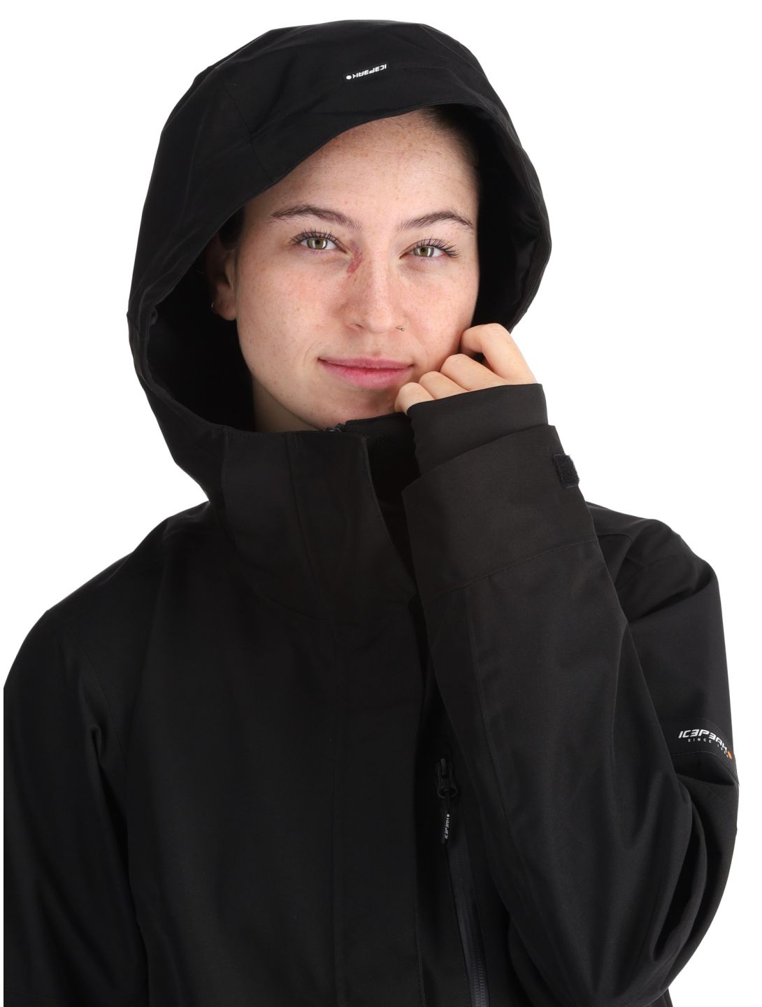 Icepeak, Cabot chaqueta de esquí hardshell mujeres Black negro 