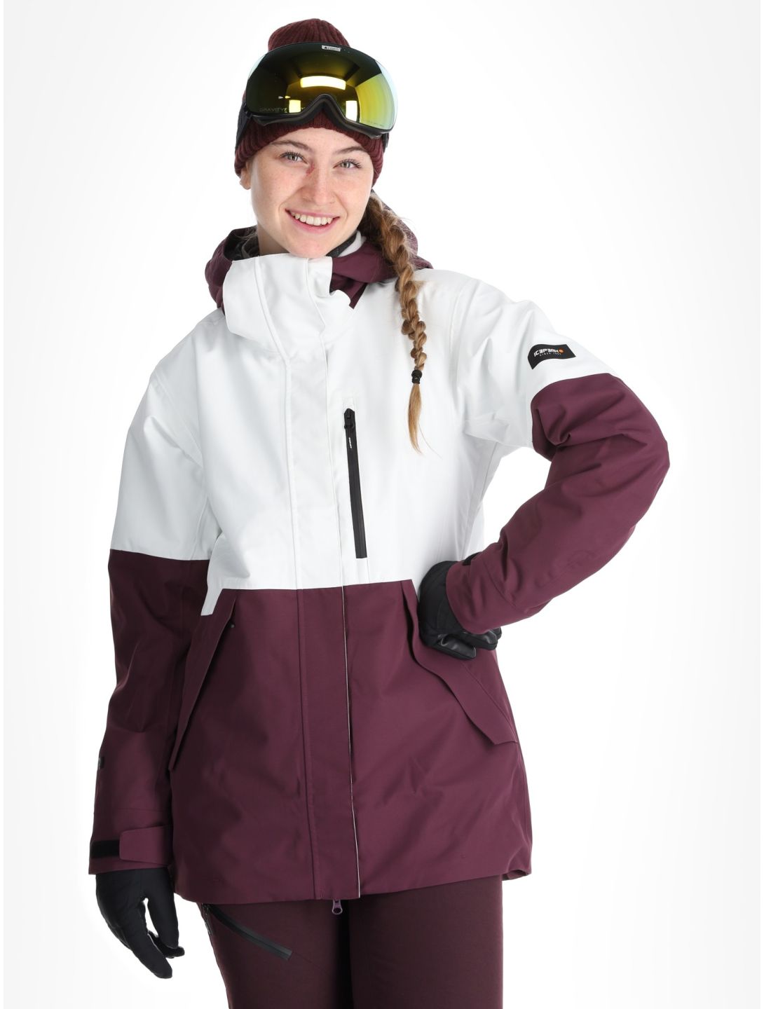 Icepeak, Cabot chaqueta de esquí hardshell mujeres Plum púrpura 