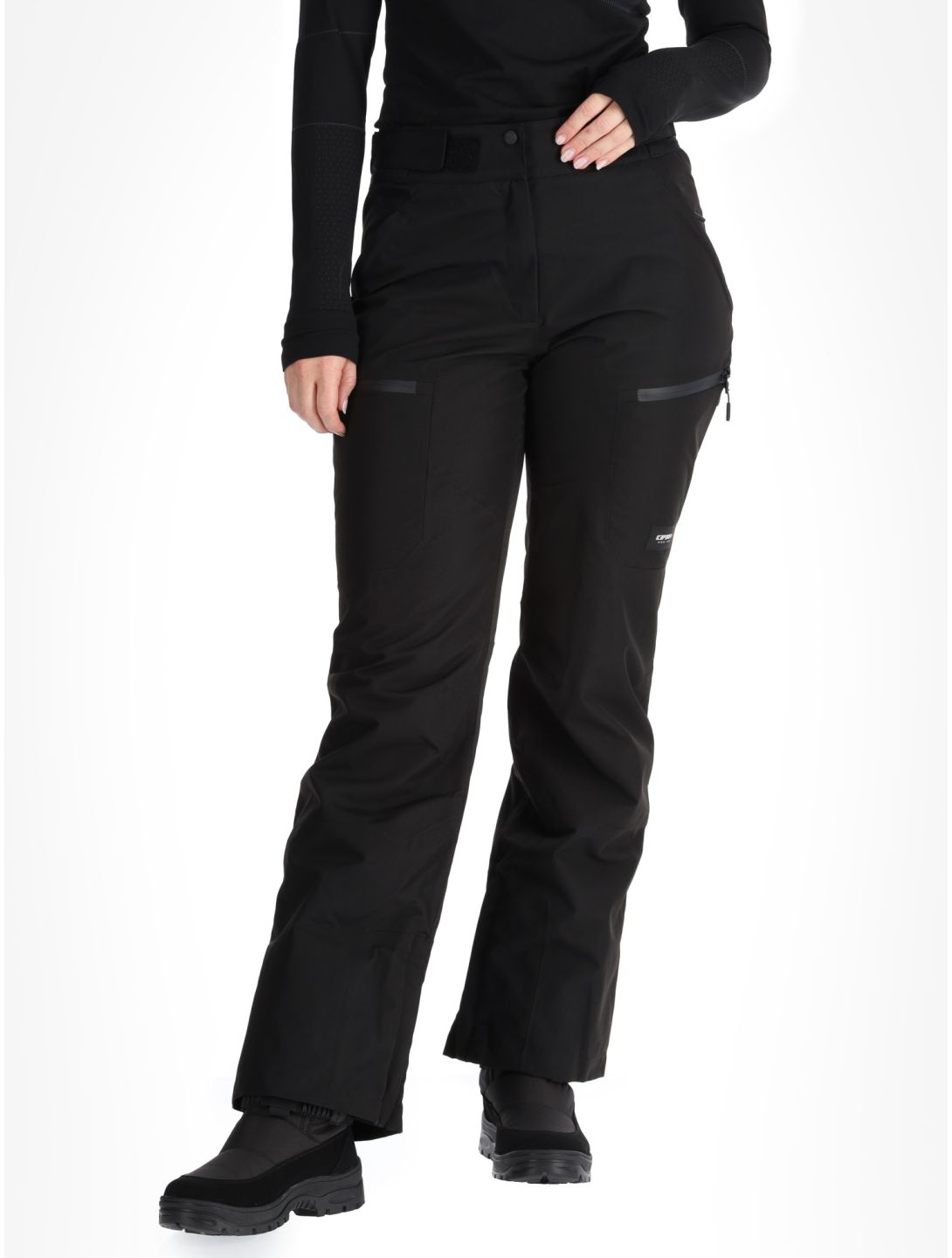 Icepeak, Calau pantalones de esquí hardshell mujeres Black negro 