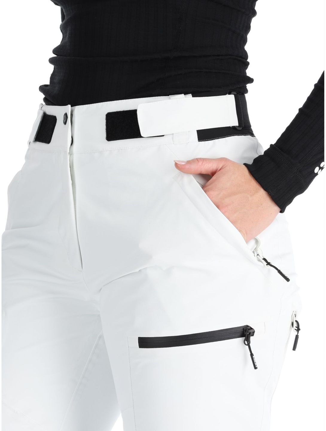 Icepeak, Calau pantalones de esquí hardshell mujeres Natural White blanco 