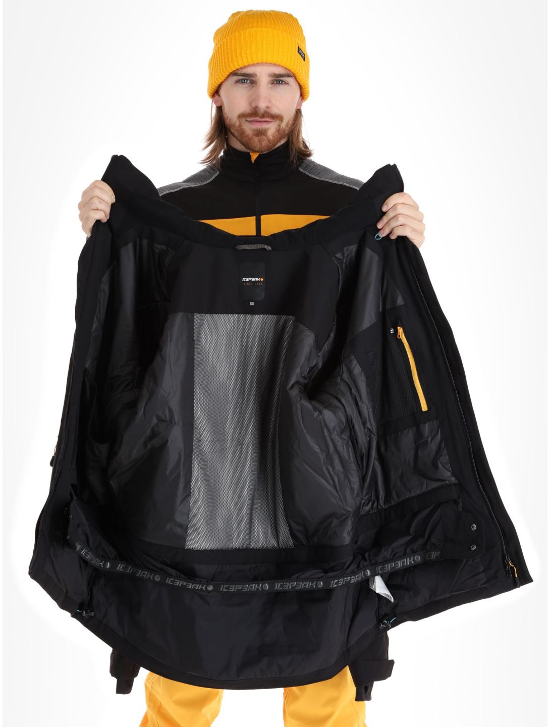 Icepeak, Cale chaqueta de esquí hombres Black negro 