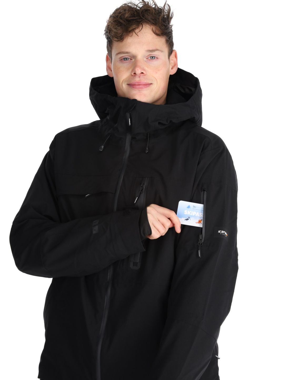 Icepeak, Cale chaqueta de esquí hombres Black negro 