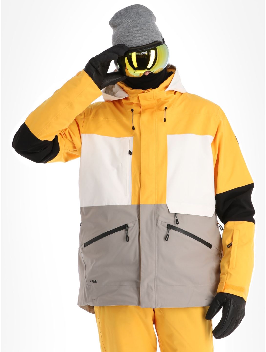 Icepeak, Cale chaqueta de esquí hombres Yellow amarillo, gris 