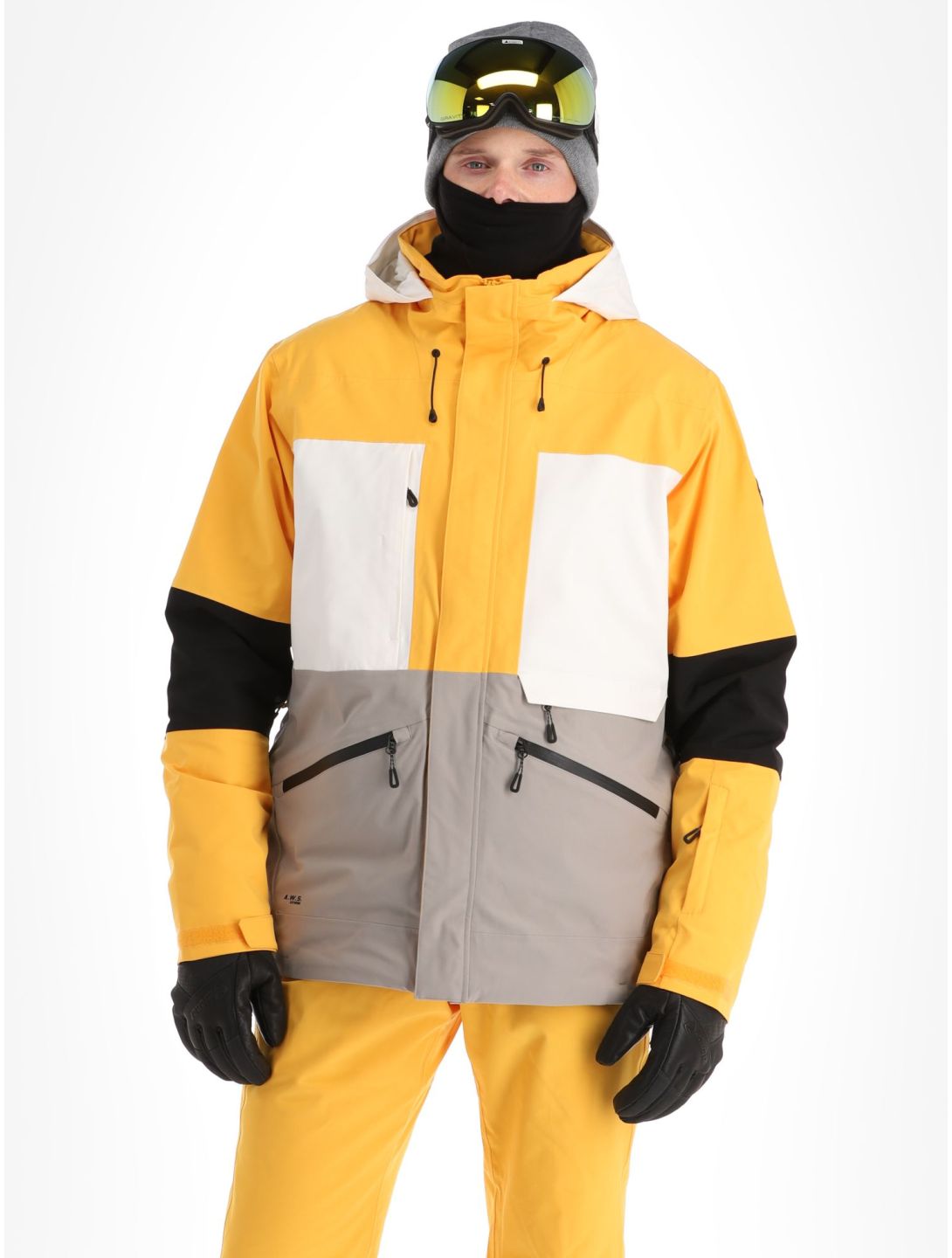 Icepeak, Cale chaqueta de esquí hombres Yellow amarillo, gris 