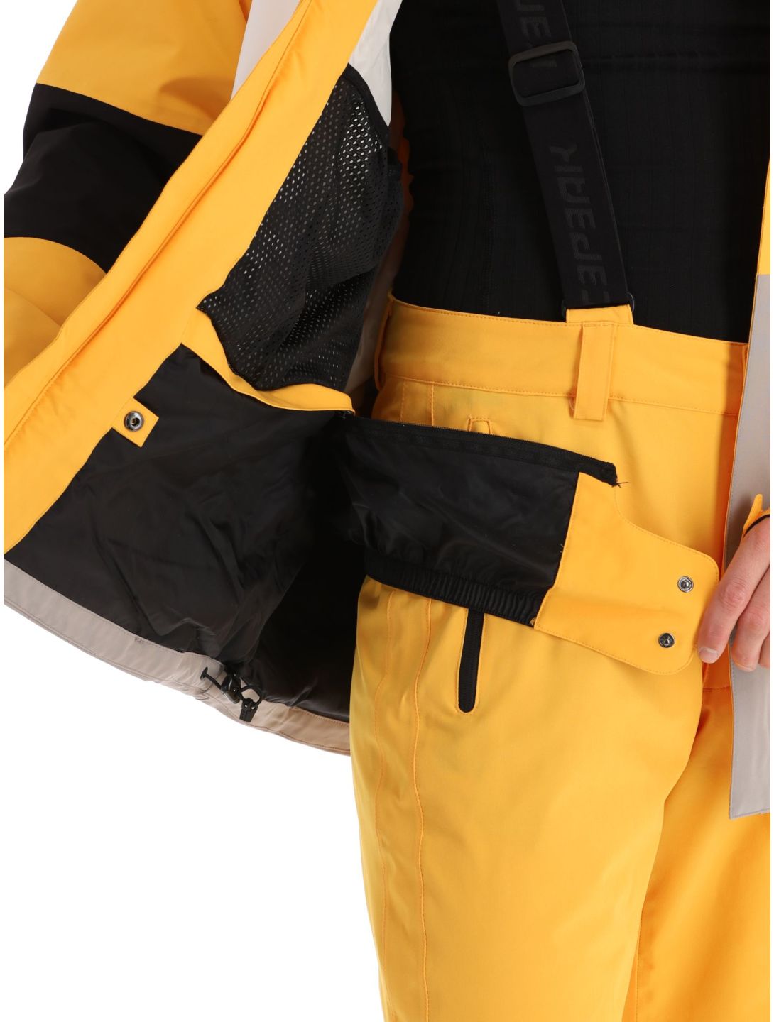 Icepeak, Cale chaqueta de esquí hombres Yellow amarillo, gris 