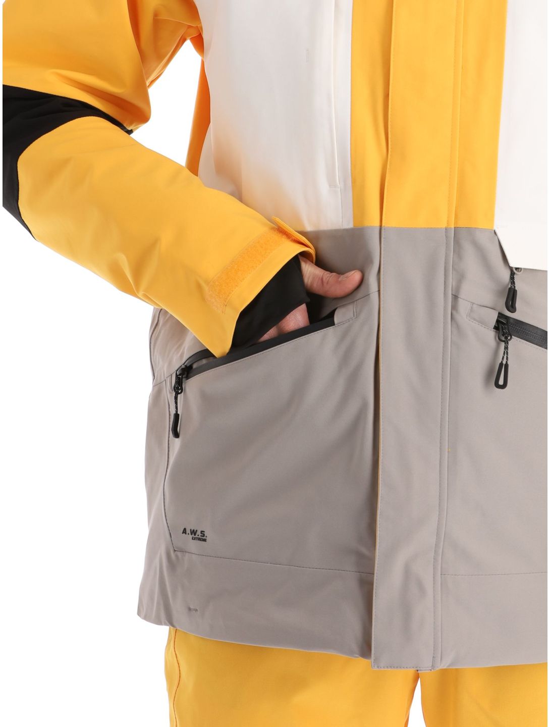 Icepeak, Cale chaqueta de esquí hombres Yellow amarillo, gris 