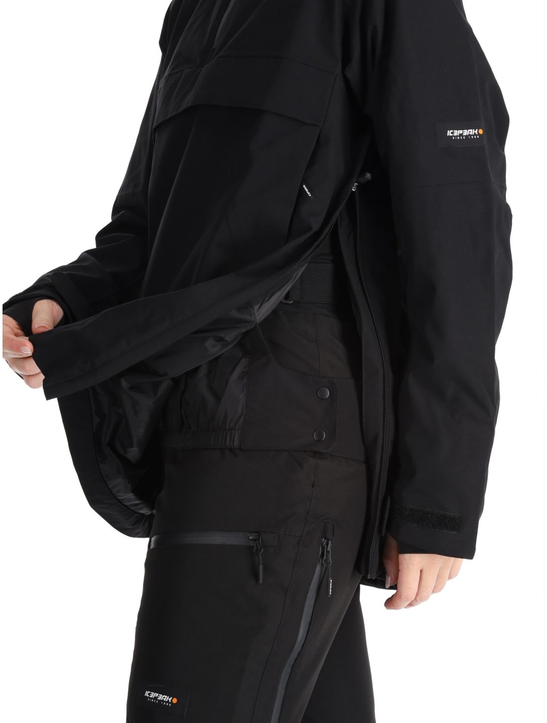 Icepeak, Calio anorak mujeres Black negro 