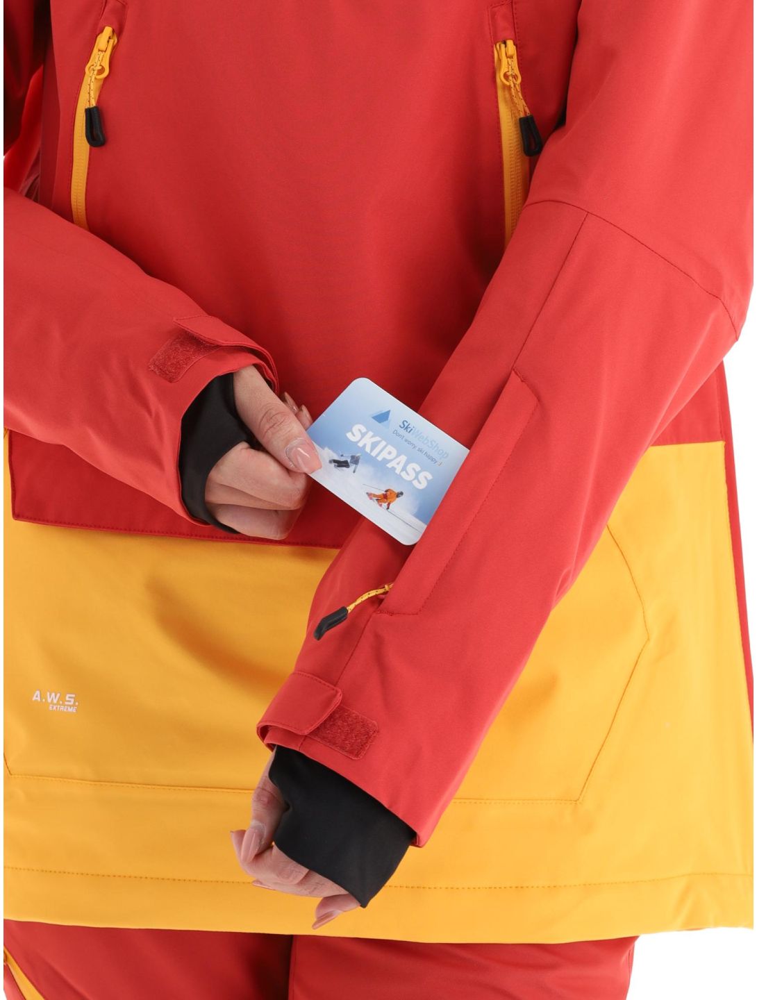 Icepeak, Calio anorak mujeres Cranberry blanco, naranja, rojo 