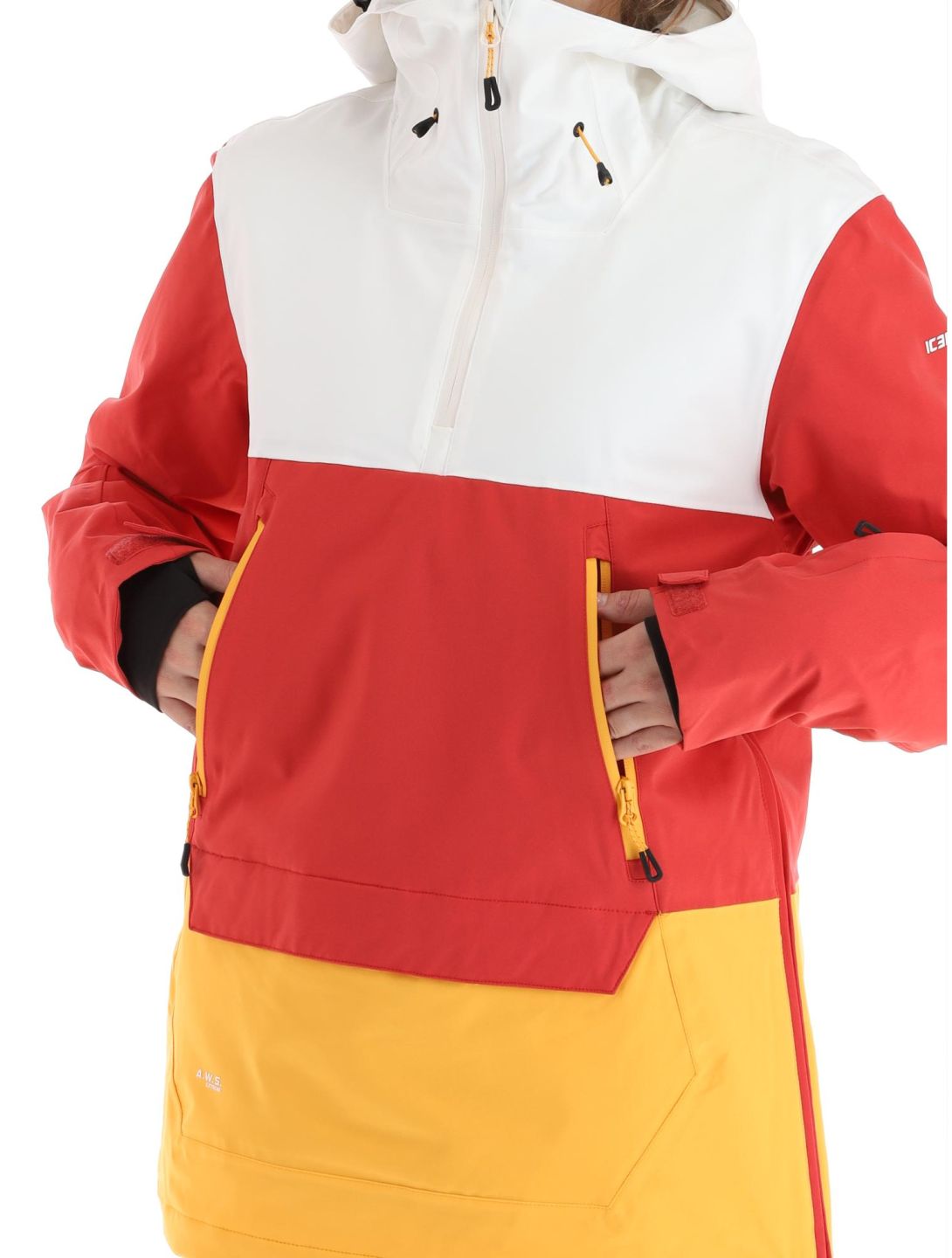 Icepeak, Calio anorak mujeres Cranberry blanco, naranja, rojo 