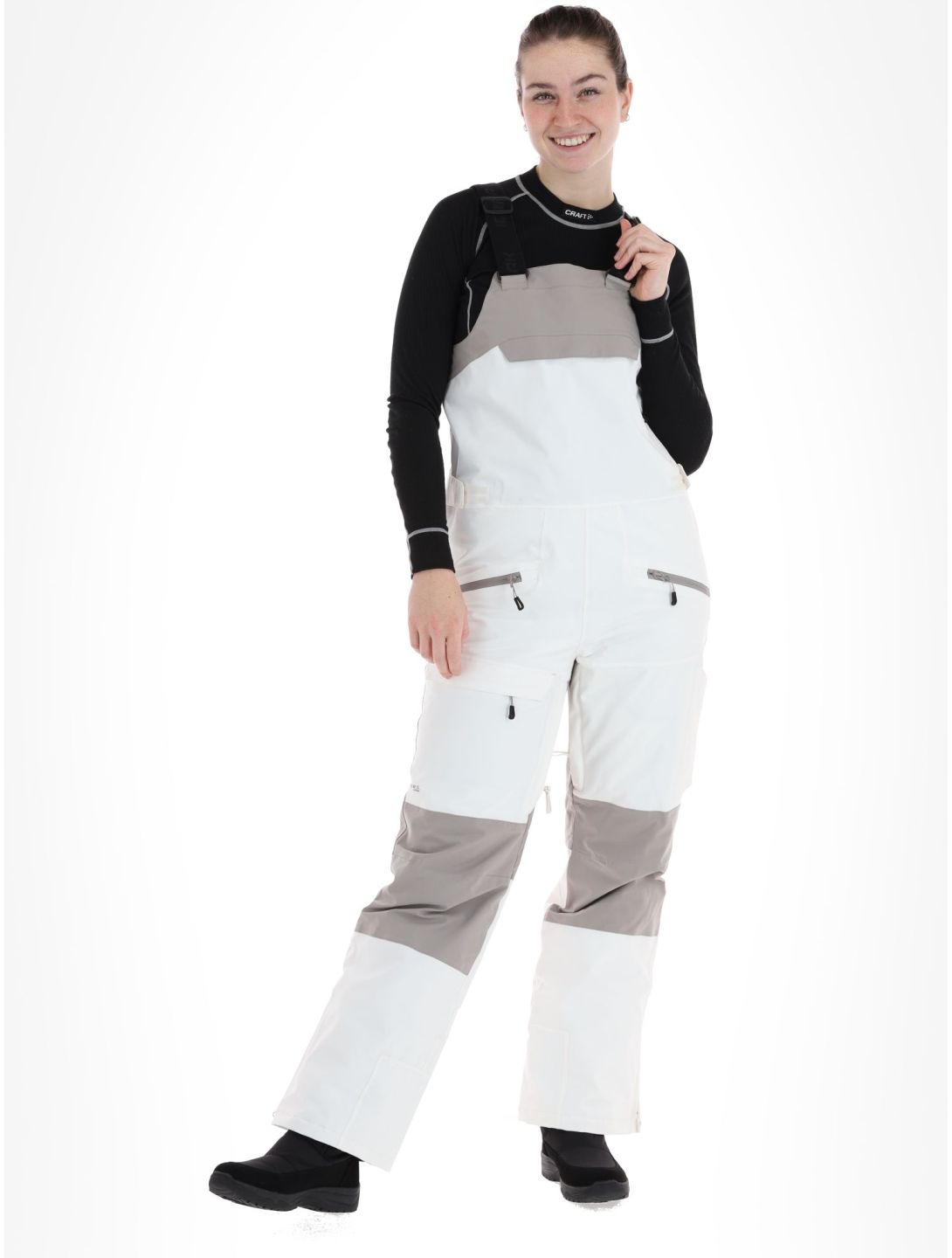 Icepeak, Cantrall pantalones de esquí BIB mujeres Powder blanco 