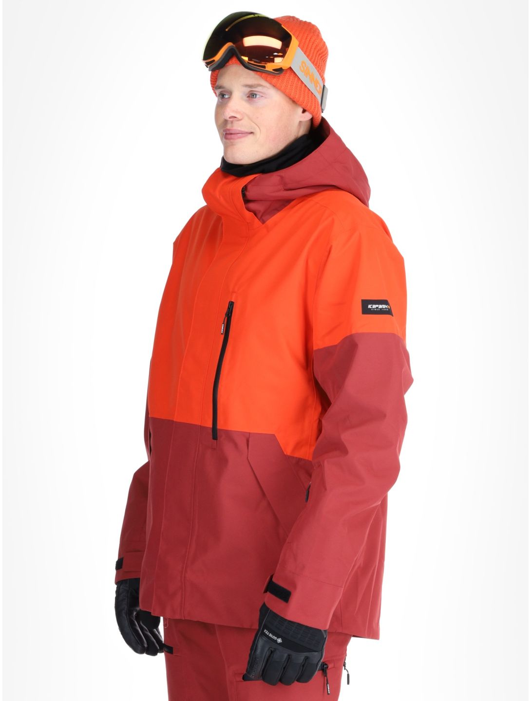 Icepeak, Casco chaqueta de esquí hombres Burned Orange naranja 