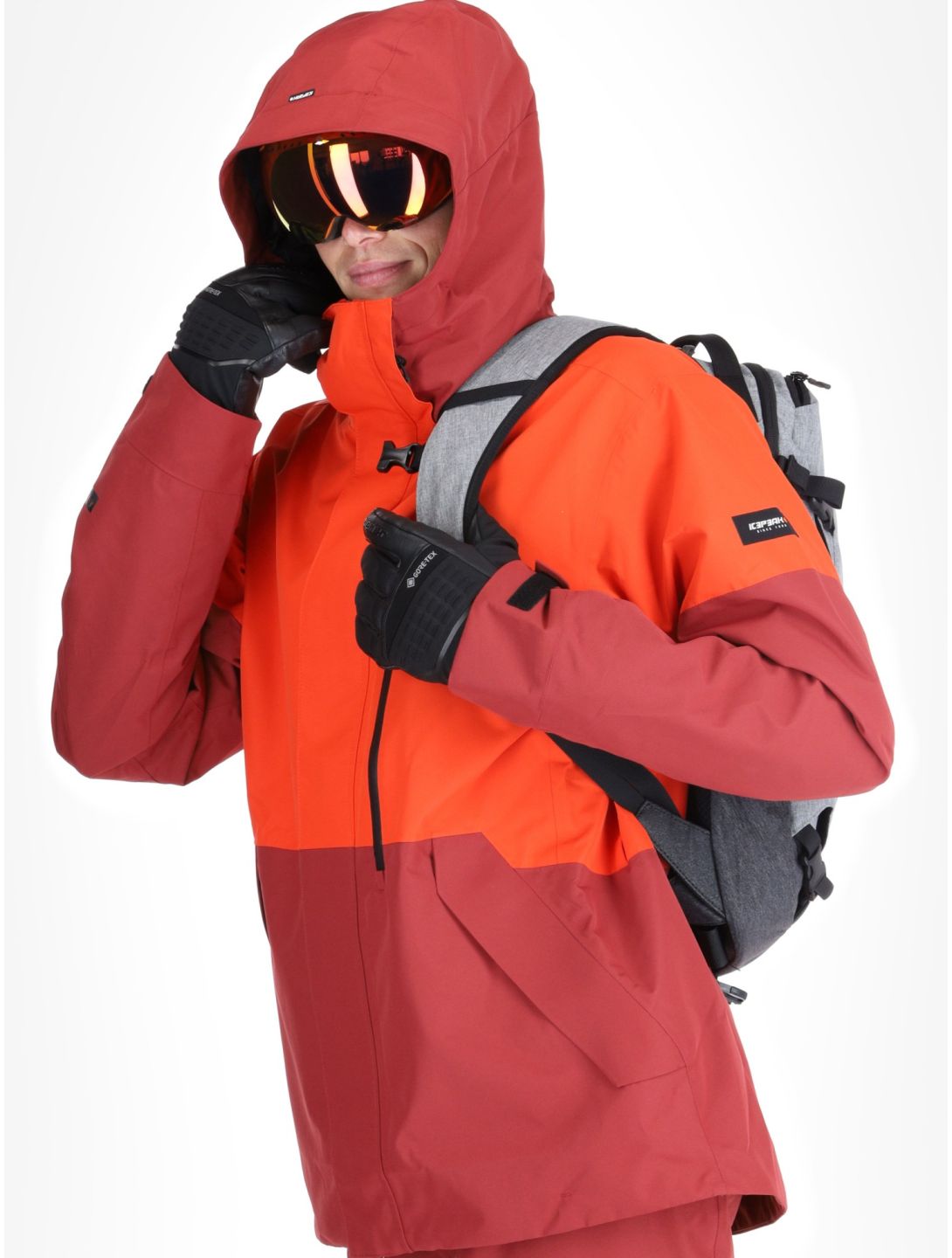 Icepeak, Casco chaqueta de esquí hombres Burned Orange naranja 