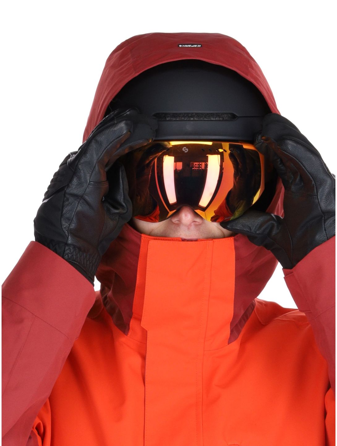 Icepeak, Casco chaqueta de esquí hombres Burned Orange naranja 