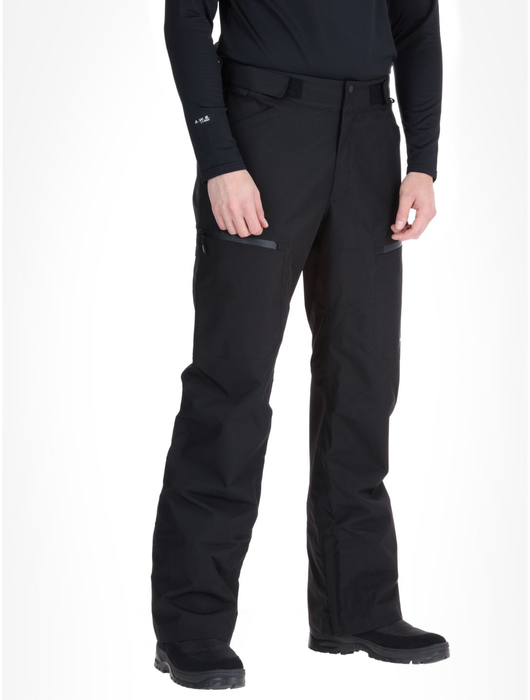 Icepeak, Caspian pantalones de esquí hardshell hombres Black negro 