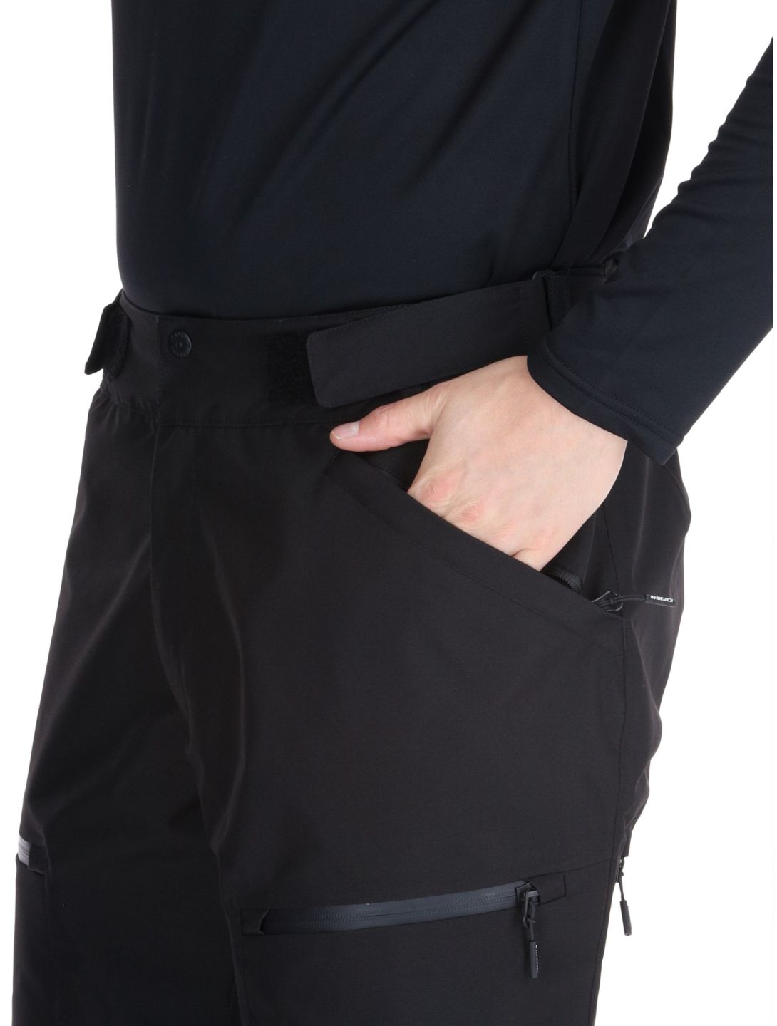 Icepeak, Caspian pantalones de esquí hardshell hombres Black negro 