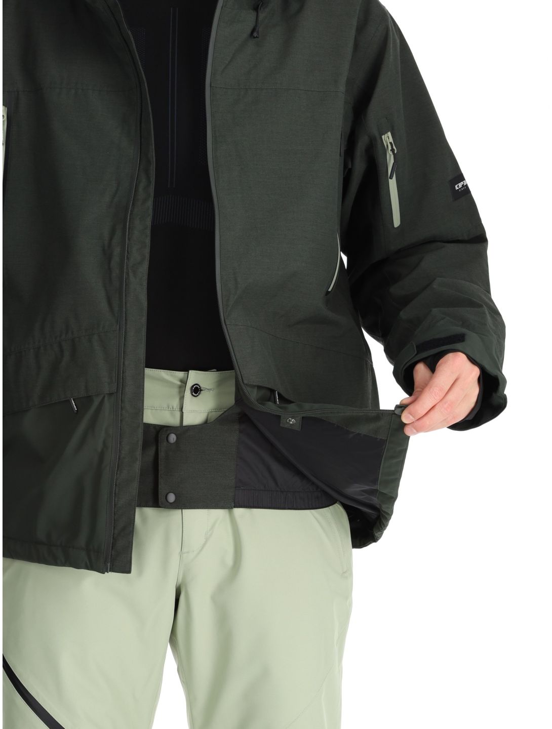 Icepeak, Castres chaqueta de esquí hombres Dark Olive verde 