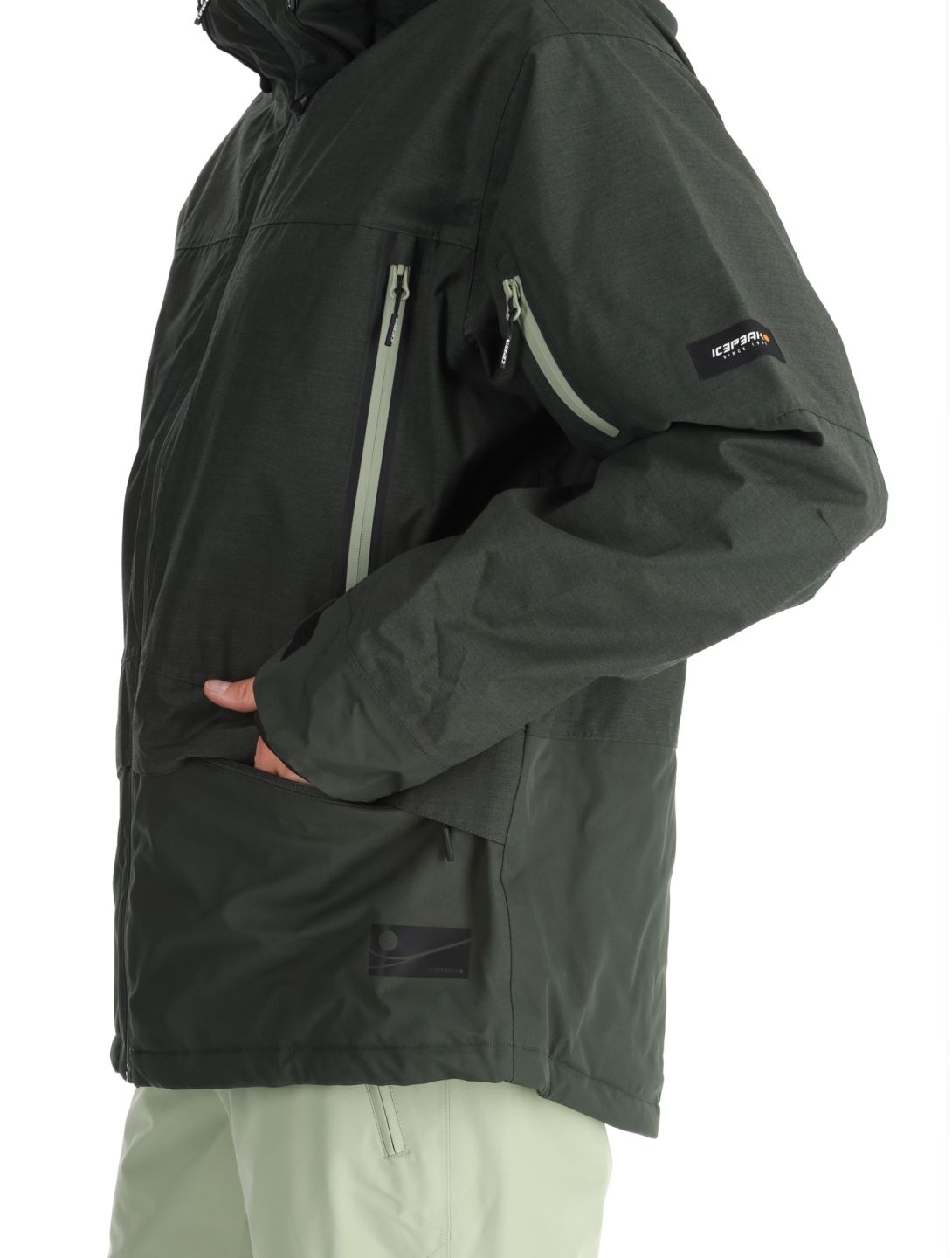 Icepeak, Castres chaqueta de esquí hombres Dark Olive verde 