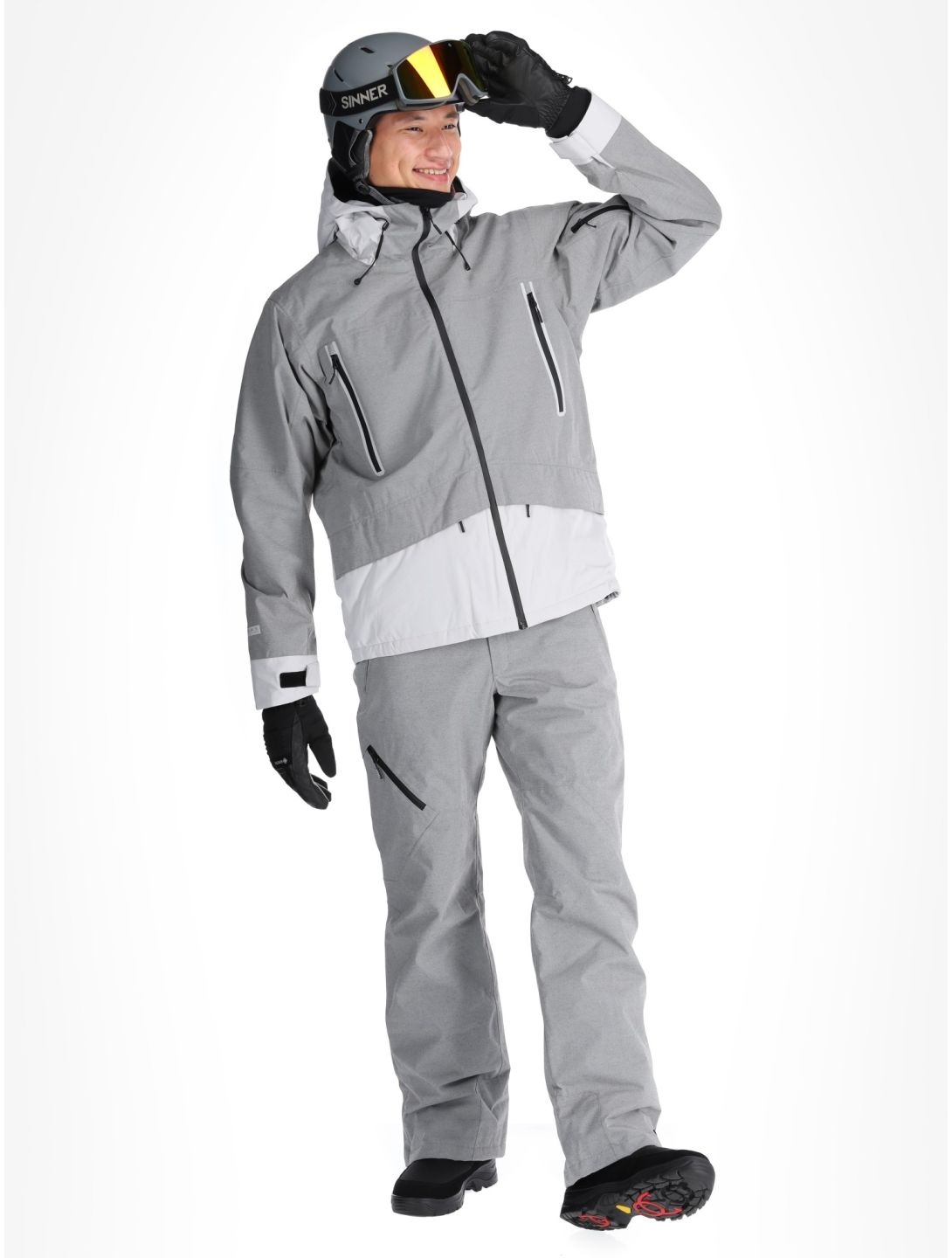 Icepeak, Castres chaqueta de esquí hombres Light Grey gris 