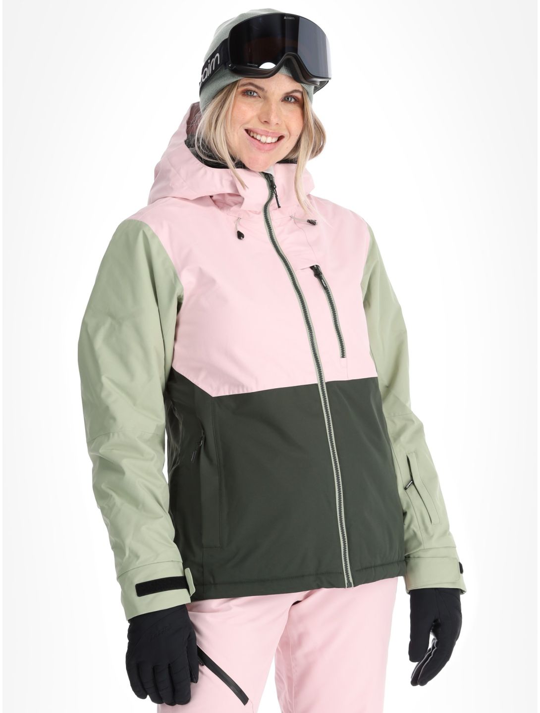 Icepeak, Cathay chaqueta de esquí mujeres Asparagus verde 