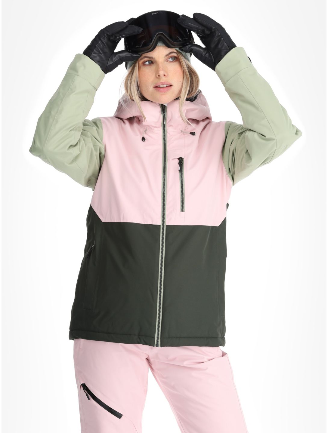 Icepeak, Cathay chaqueta de esquí mujeres Asparagus verde 