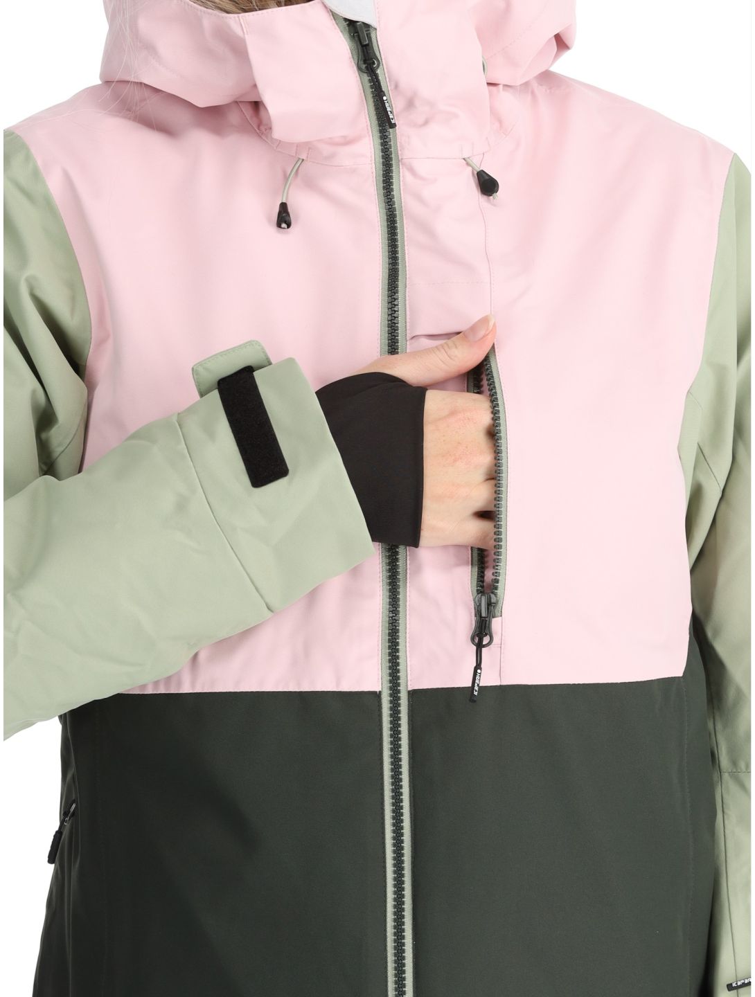 Icepeak, Cathay chaqueta de esquí mujeres Asparagus verde 