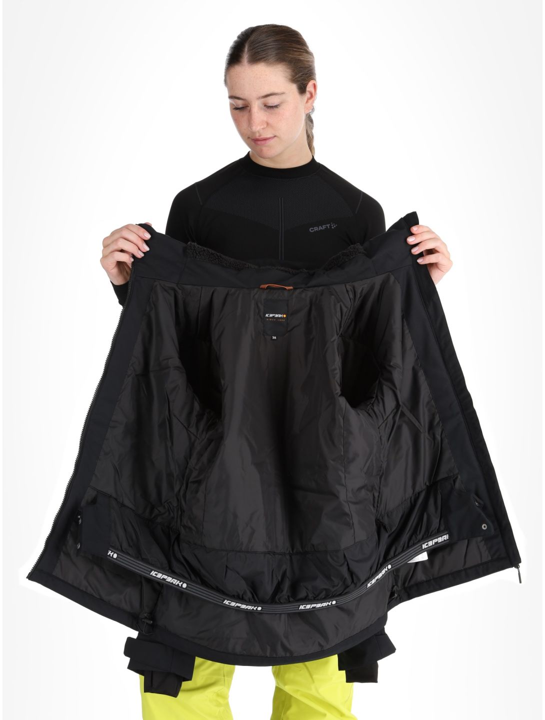 Icepeak, Cathay chaqueta de esquí mujeres Black negro 