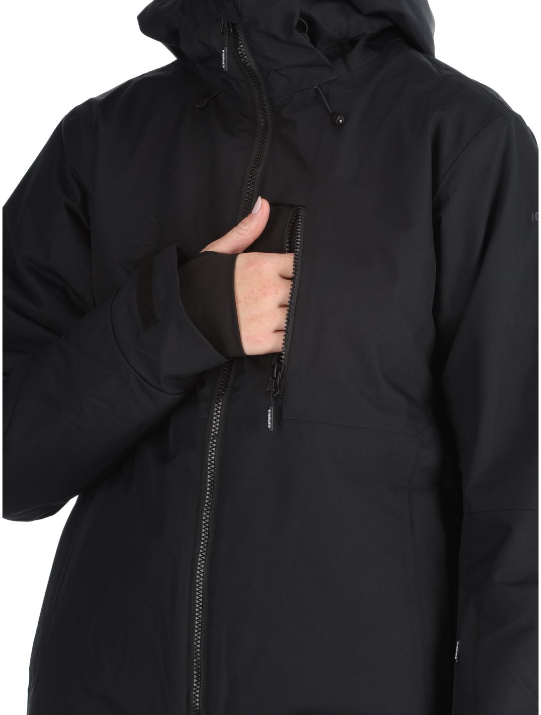 Icepeak, Cathay chaqueta de esquí mujeres Black negro 