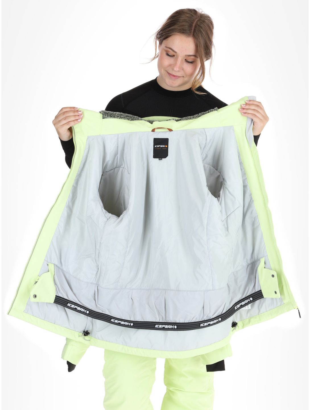 Icepeak, Cathay chaqueta de esquí mujeres Light Green verde 