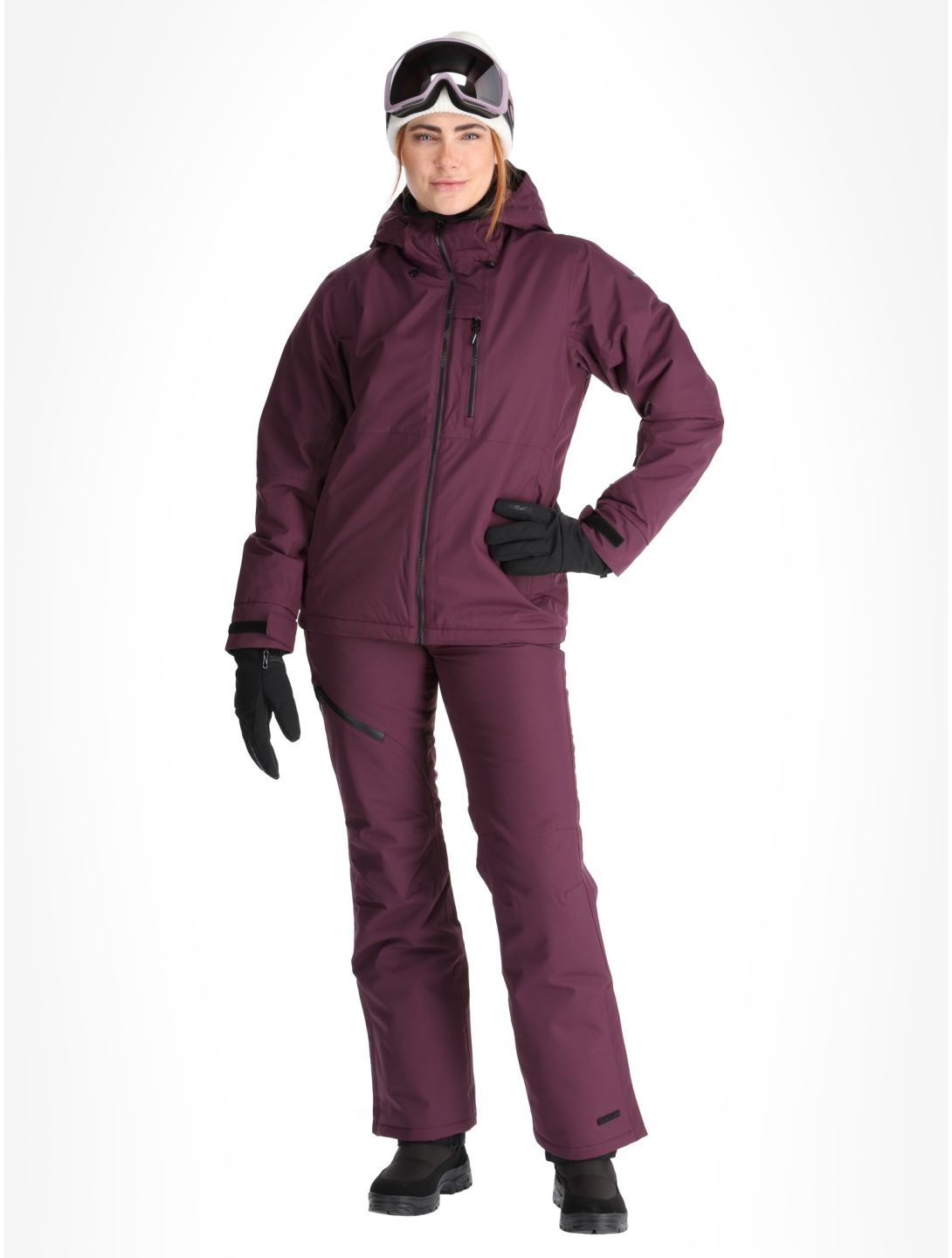 Icepeak, Cathay chaqueta de esquí mujeres Plum púrpura 