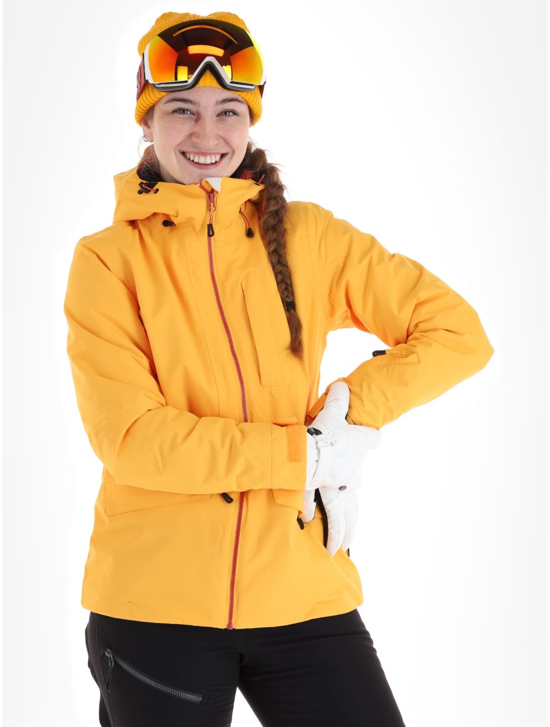 Icepeak, Cathay chaqueta de esquí mujeres Yellow amarillo 