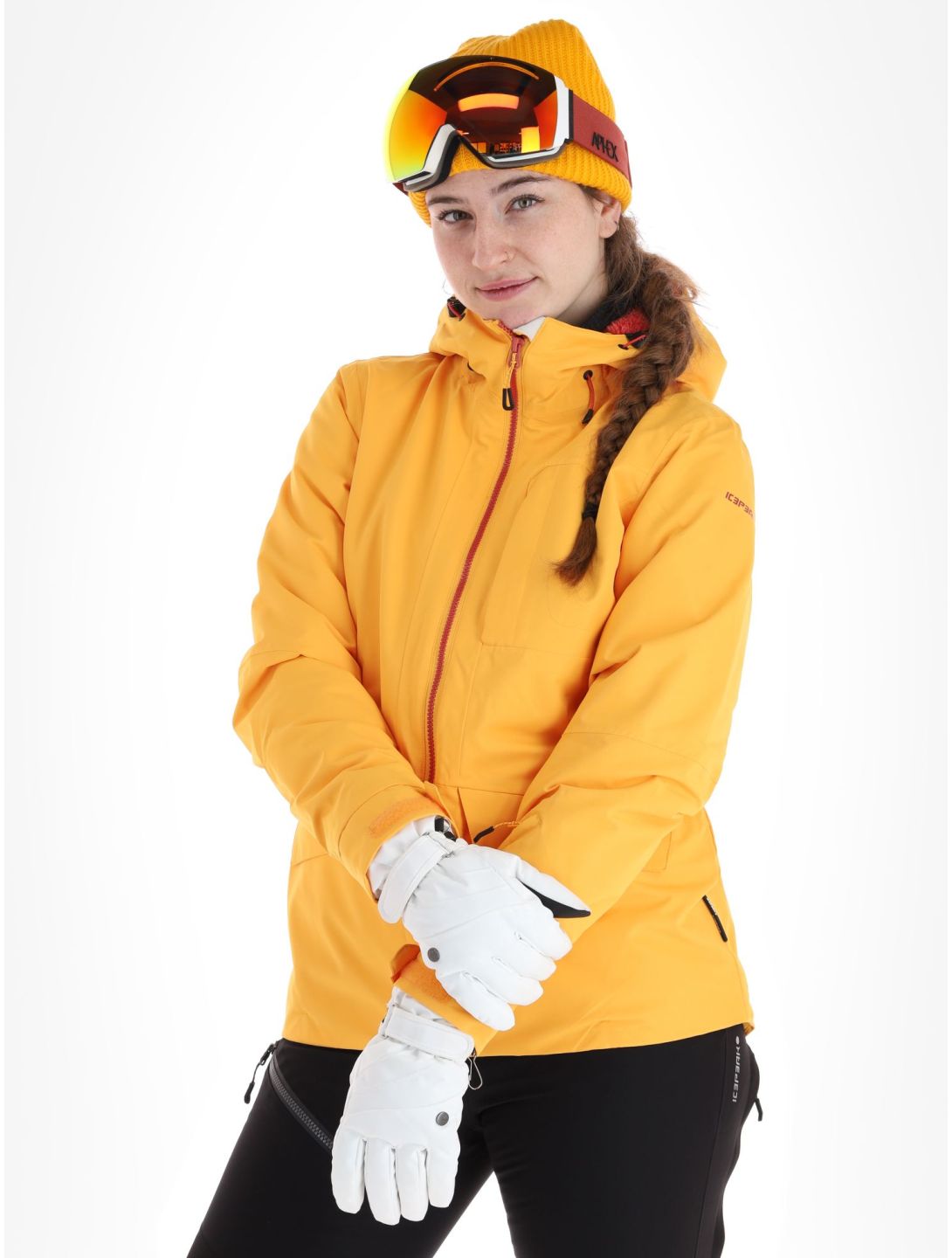 Icepeak, Cathay chaqueta de esquí mujeres Yellow amarillo 