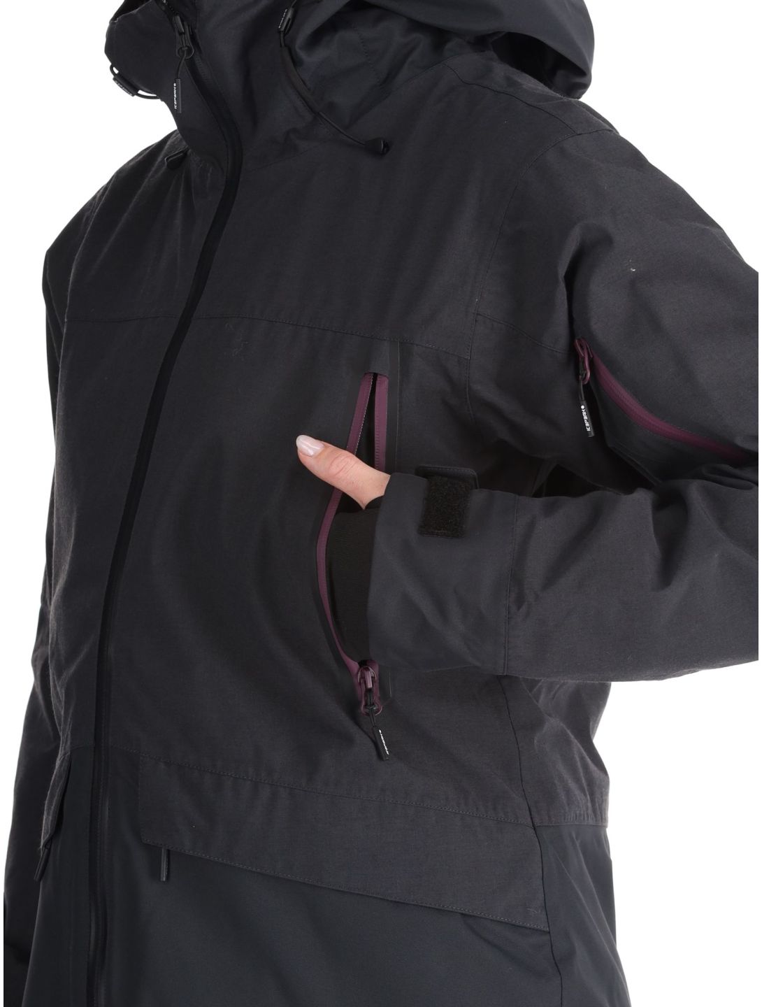 Icepeak, Cavour chaqueta de esquí mujeres Anthracite gris 