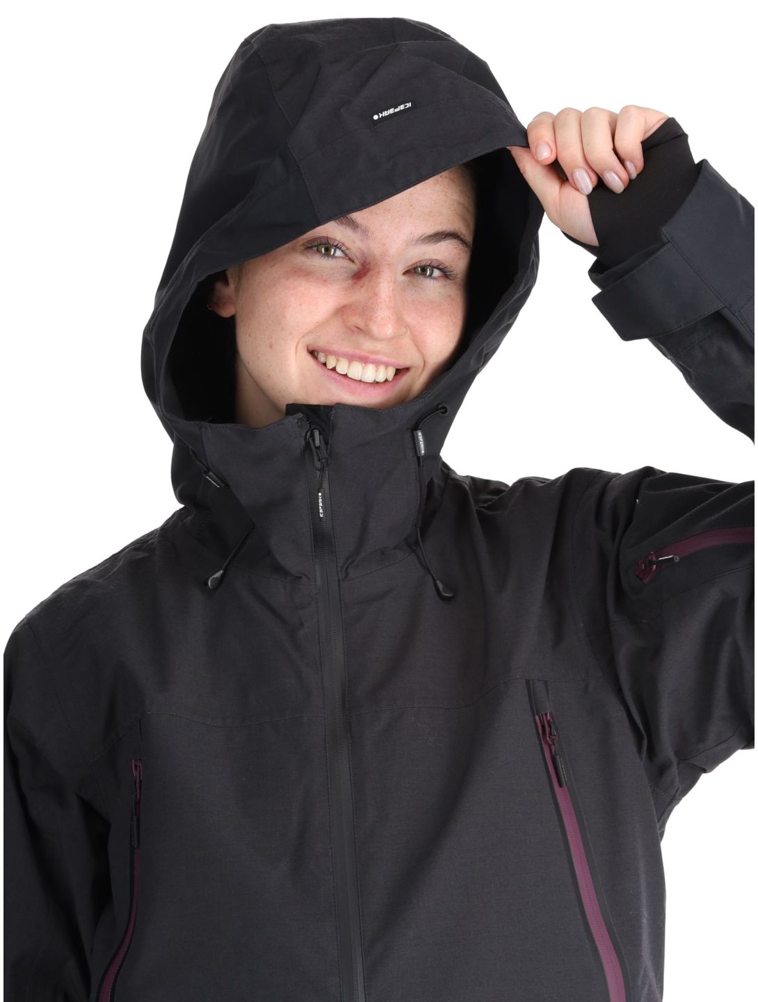 Icepeak, Cavour chaqueta de esquí mujeres Anthracite gris 