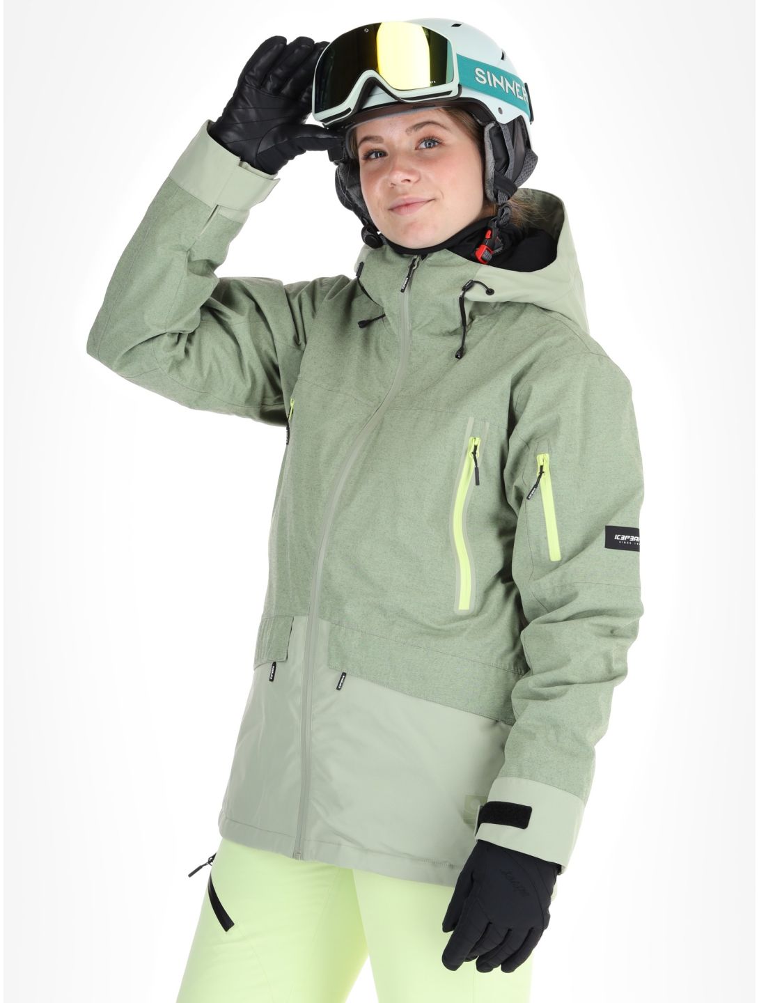 Icepeak, Cavour chaqueta de esquí mujeres Asparagus verde 