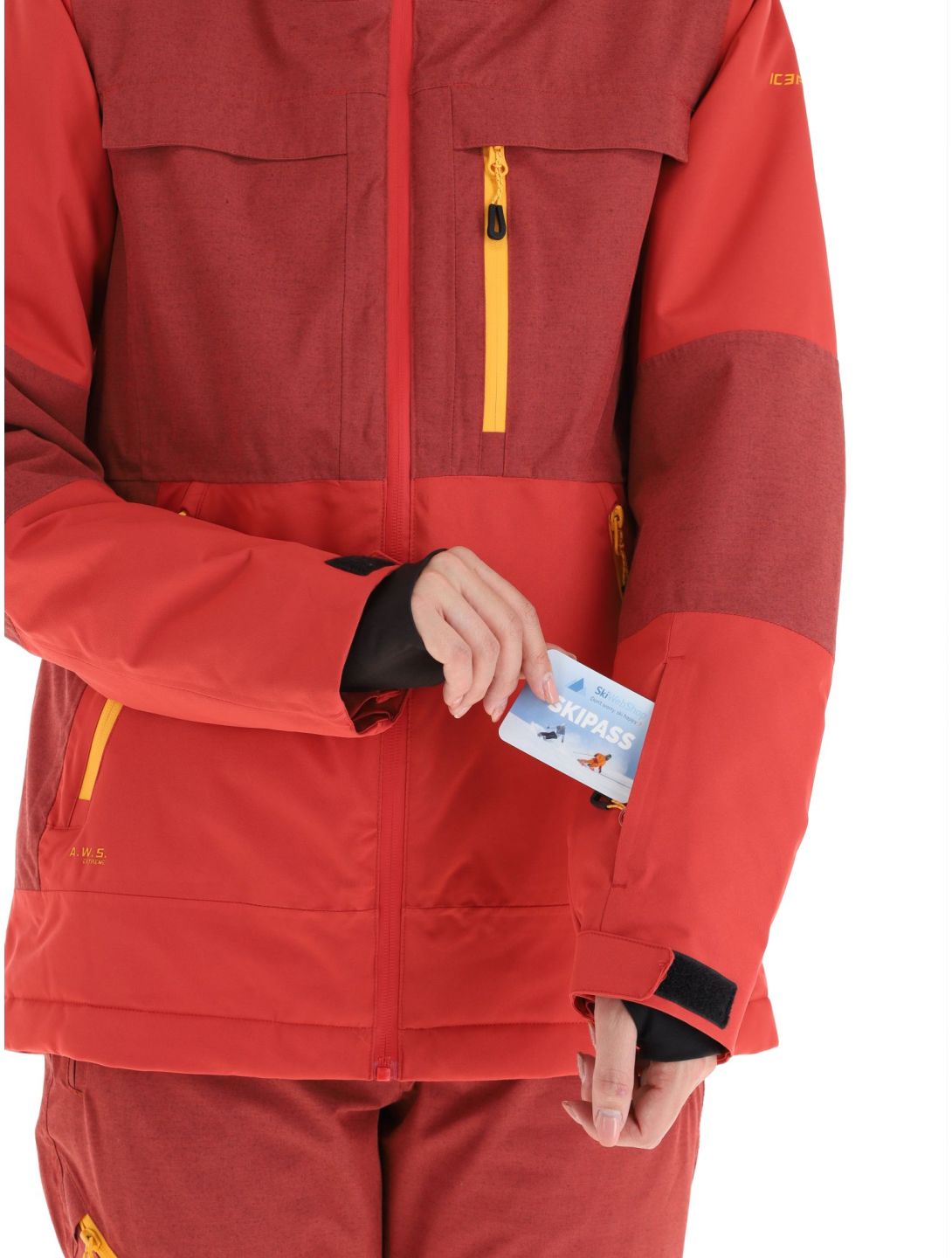 Icepeak, Cavour chaqueta de esquí mujeres Cranberry rojo 