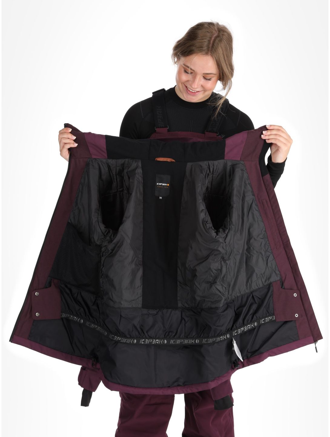 Icepeak, Cavour chaqueta de esquí mujeres Plum púrpura 