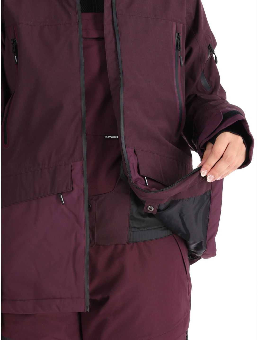 Icepeak, Cavour chaqueta de esquí mujeres Plum púrpura 