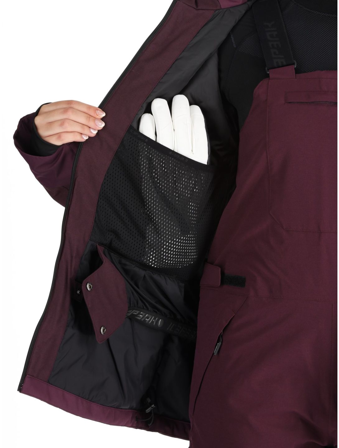 Icepeak, Cavour chaqueta de esquí mujeres Plum púrpura 