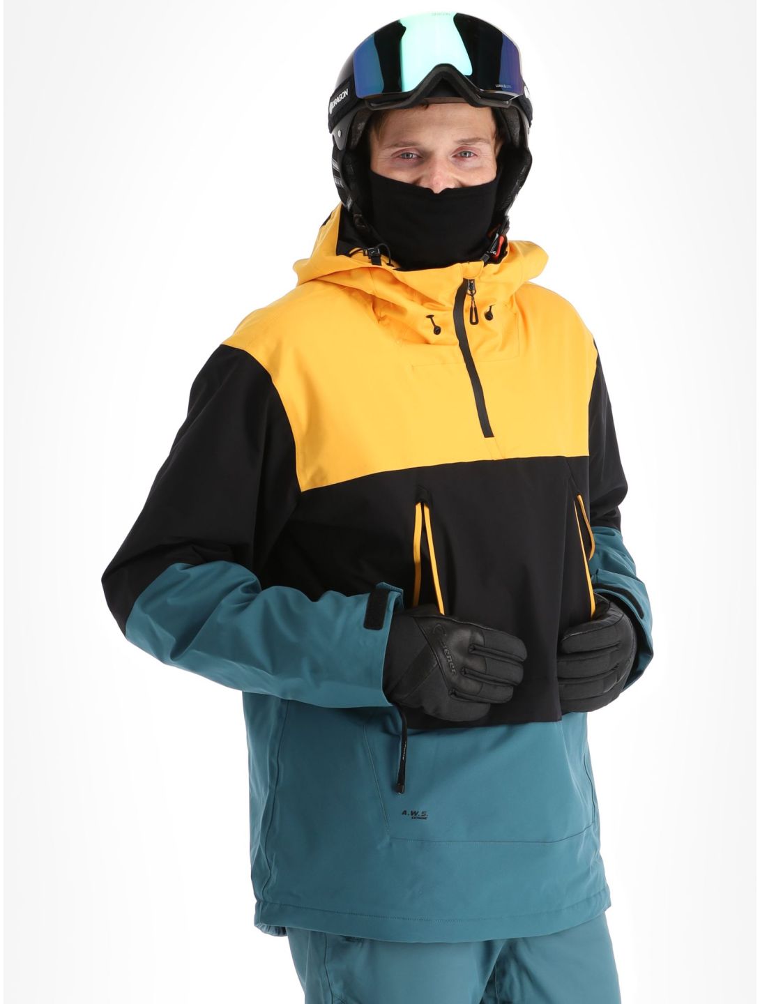 Icepeak, Charlton chaqueta de esquí hombres Emerald amarillo, negro, verde 