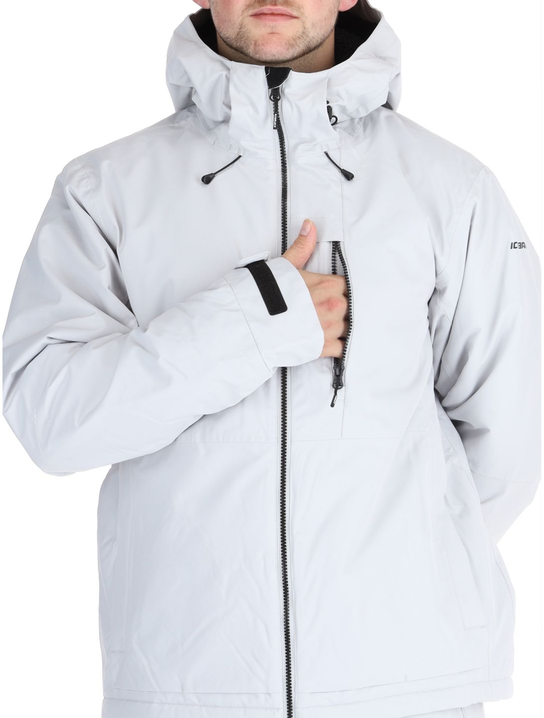 Icepeak, Chester chaqueta de esquí hombres Light Grey gris 