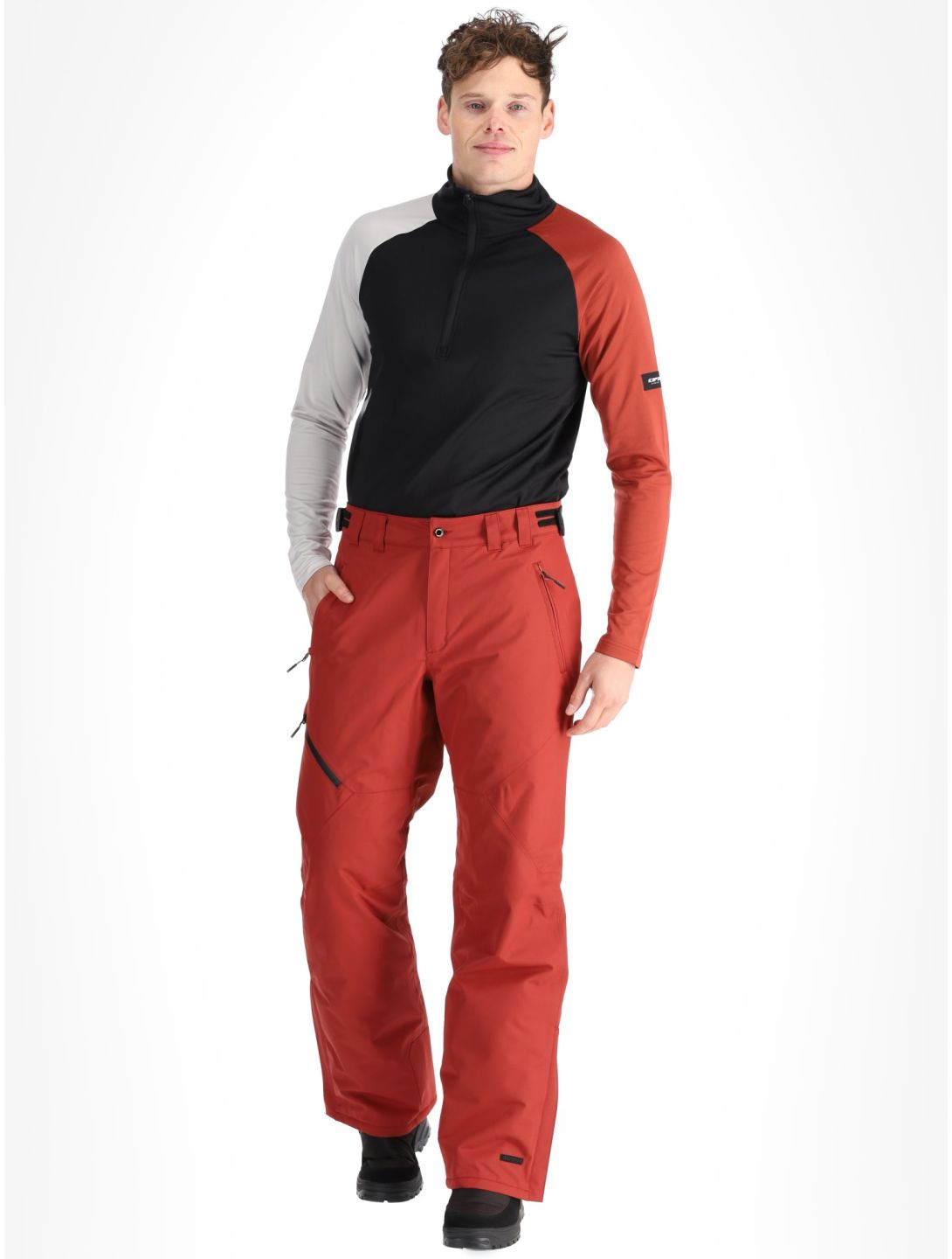 Icepeak, Colman pantalones de esquí hombres Burned Orange naranja 