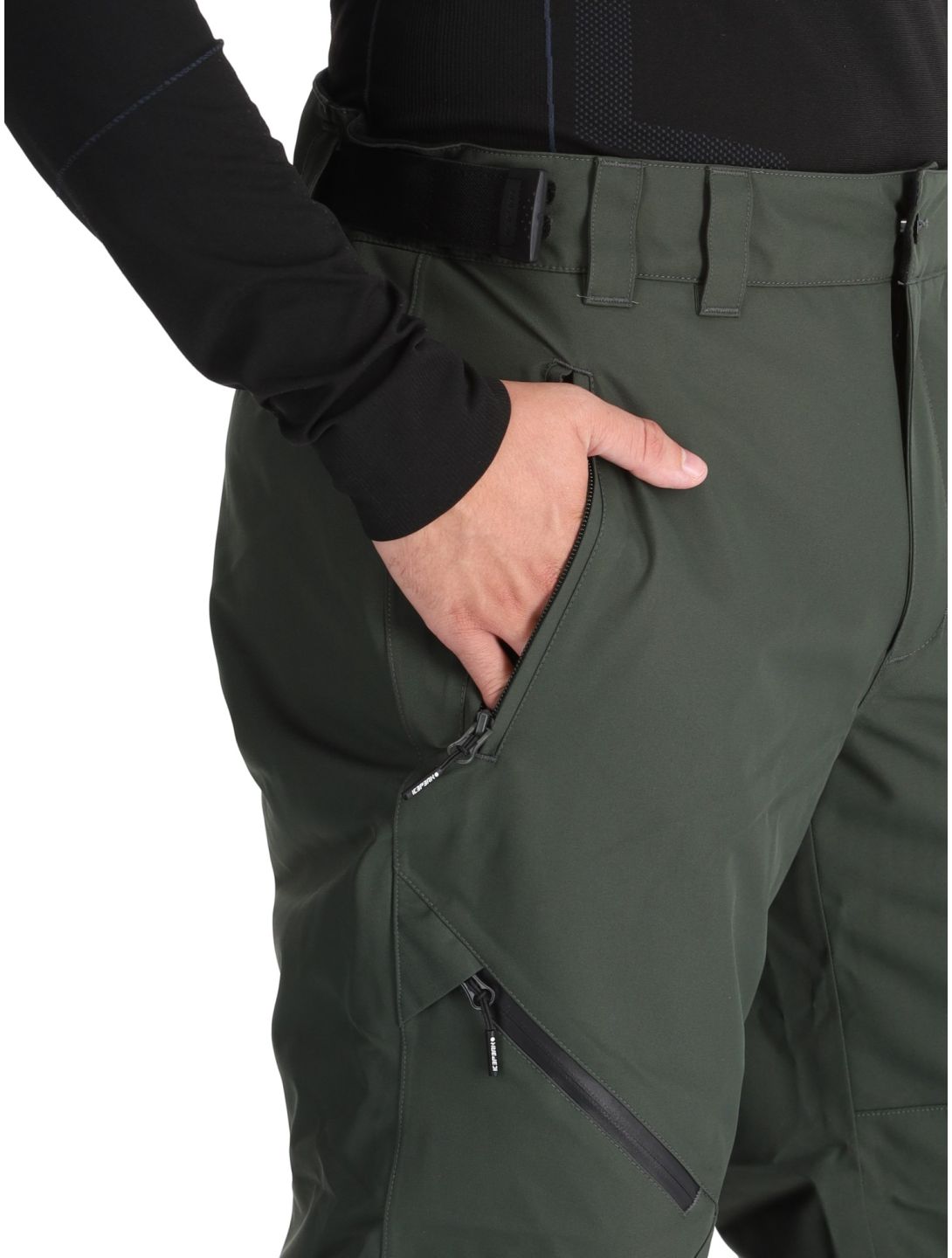 Icepeak, Colman pantalones de esquí hombres Dark Olive verde 