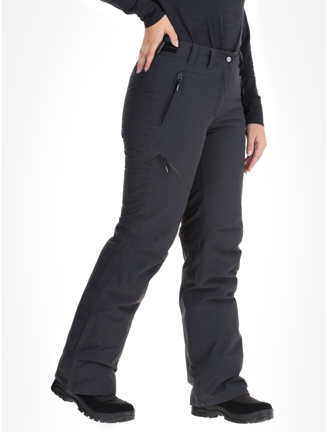 Icepeak, Cordele pantalones de esquí mujeres Anthracite gris 