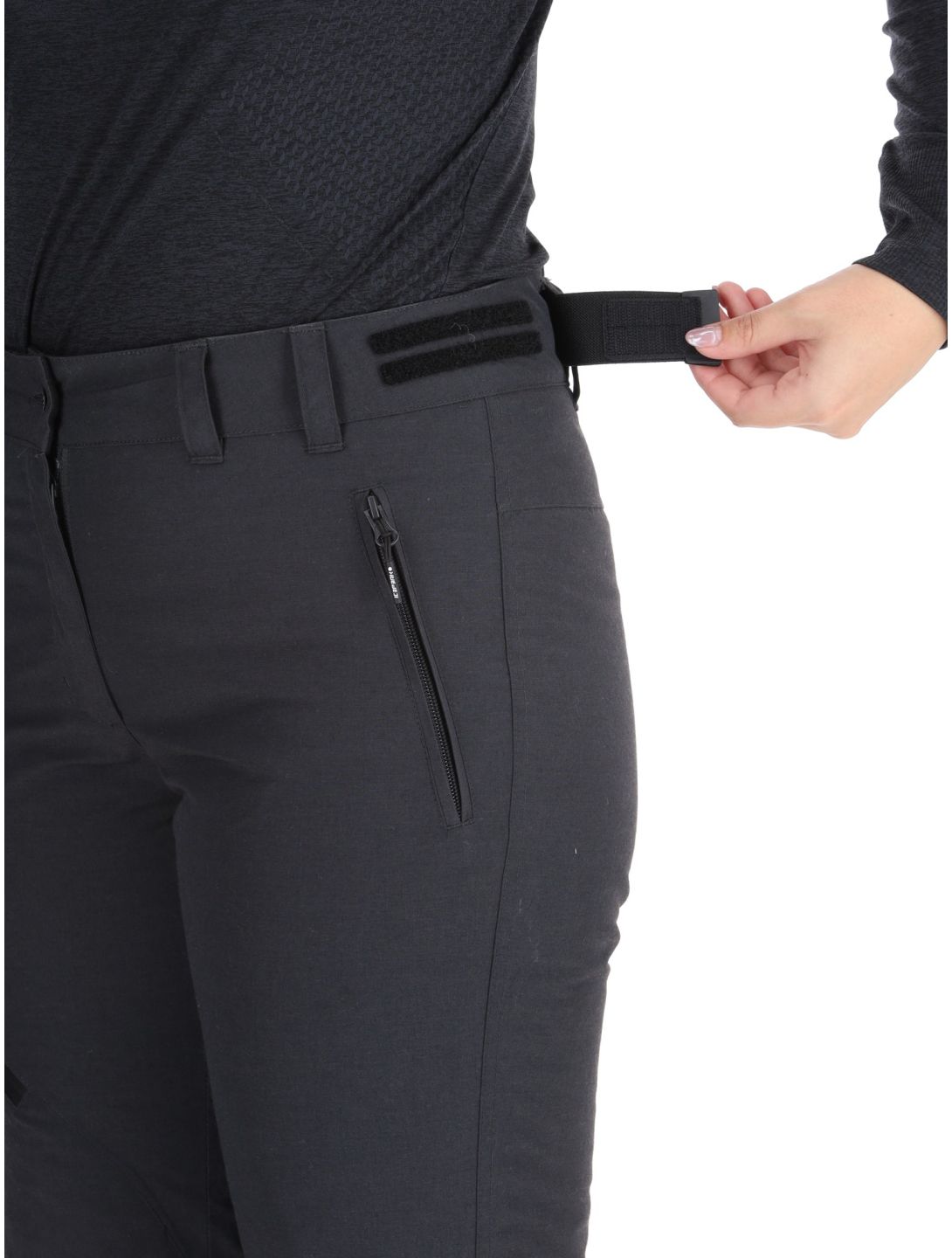 Icepeak, Cordele pantalones de esquí mujeres Anthracite gris 