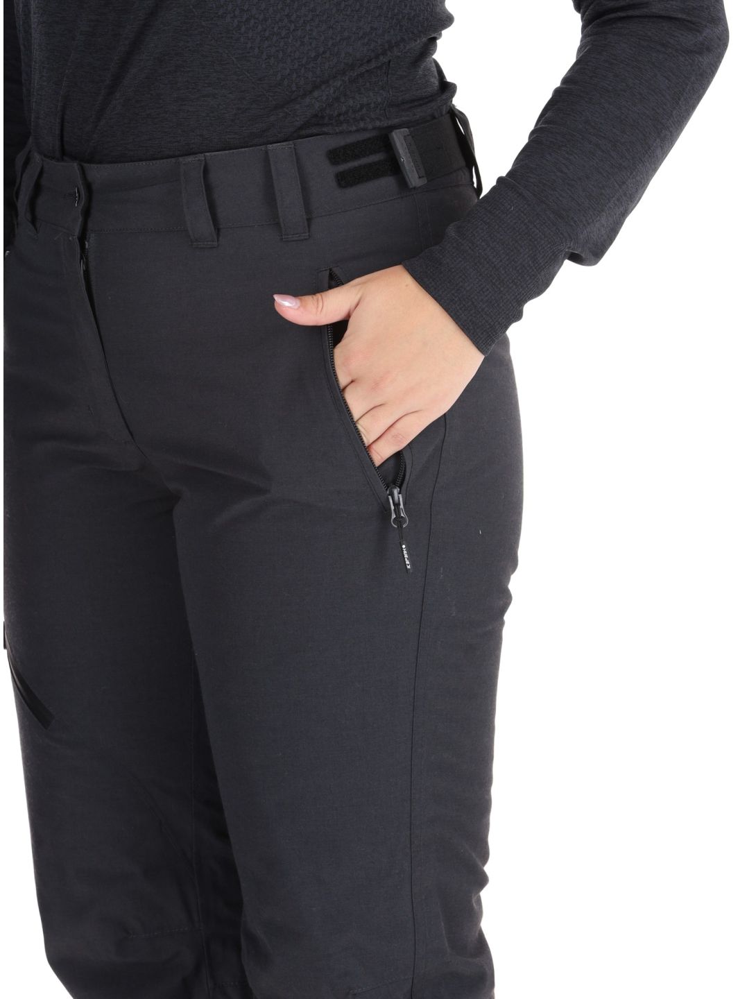 Icepeak, Cordele pantalones de esquí mujeres Anthracite gris 