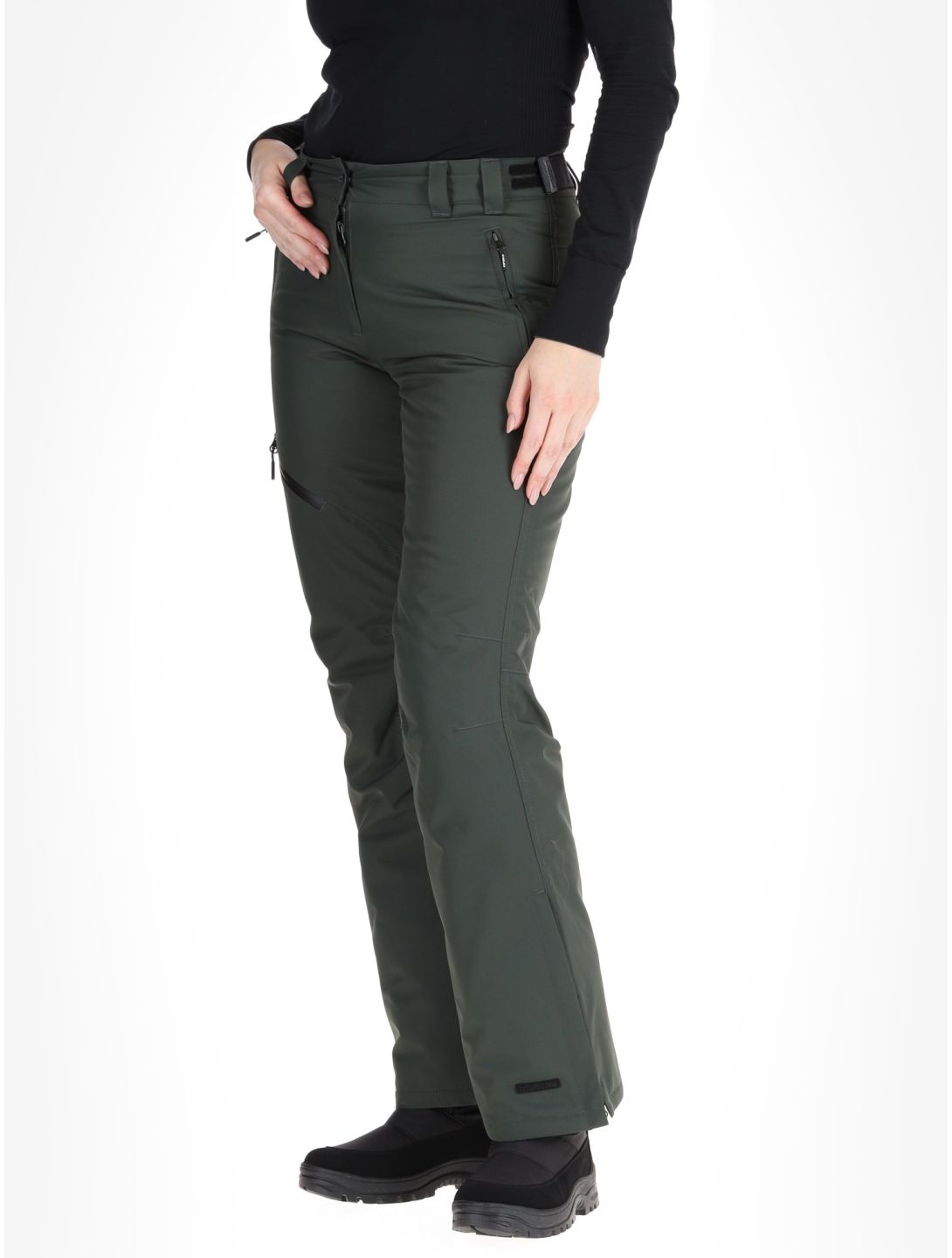 Icepeak, Curlew pantalones de esquí mujeres Dark Olive verde 