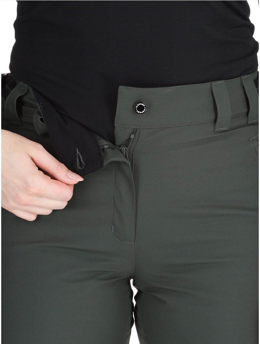 Icepeak, Curlew pantalones de esquí mujeres Dark Olive verde 